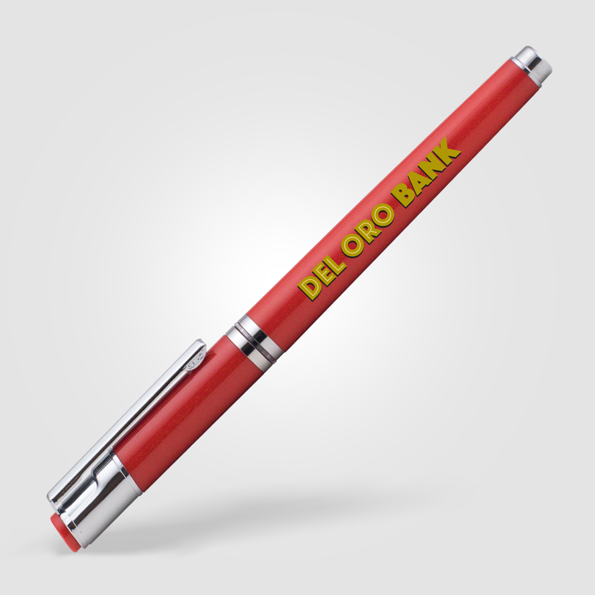 Stylo capuchon publicitaire Dylan Rouge 200C